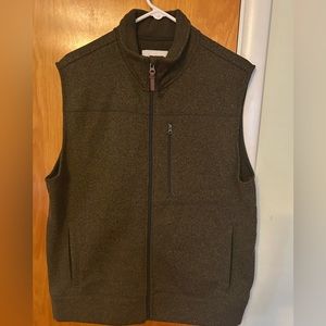 Zip front sweater vest